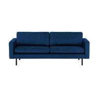 DREISITZER-SOFA Lioni-Kronos 9 - Dunkelblau, Holz/Textil (200/84/94cm)