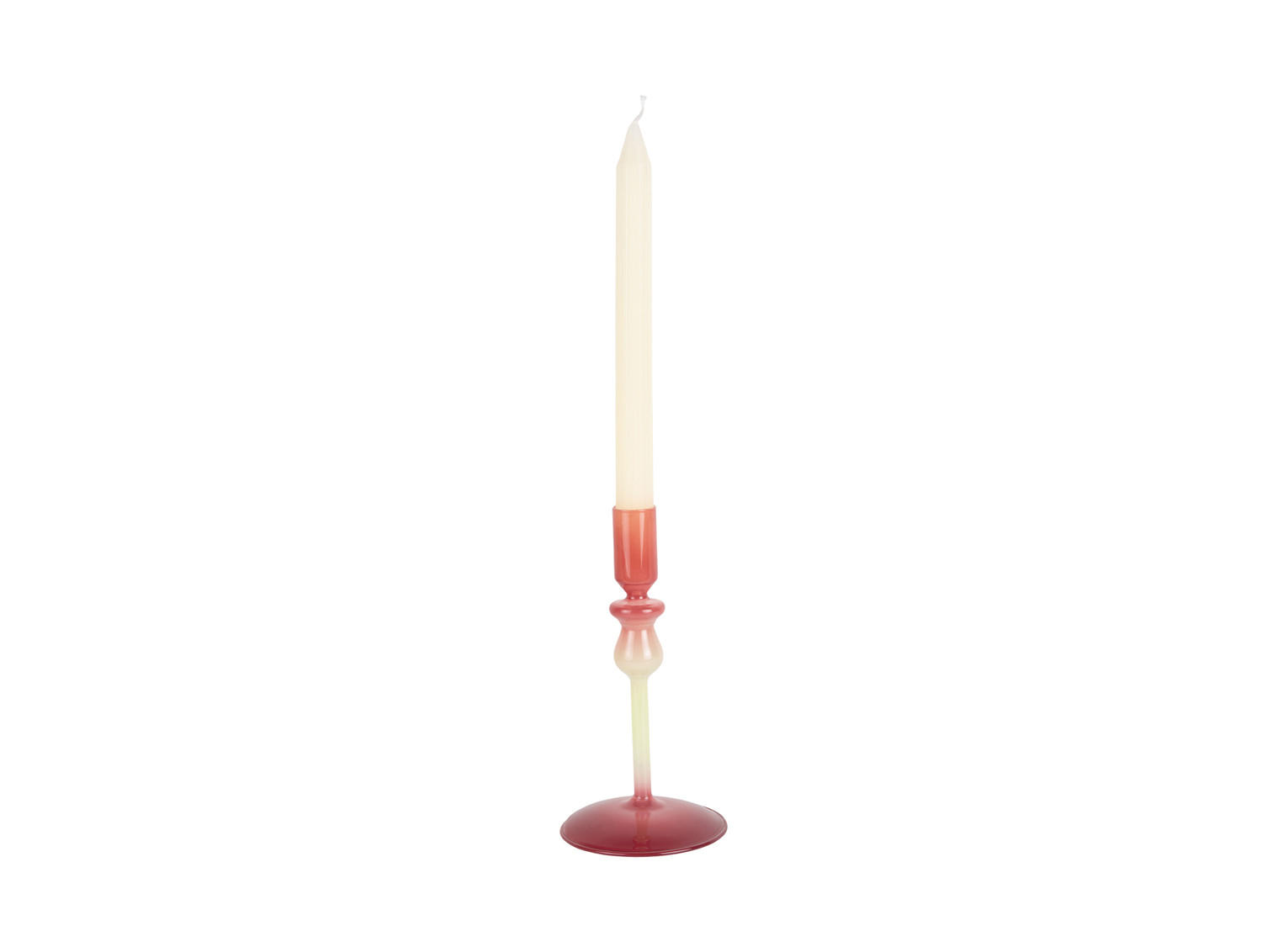 KERZENHALTER Duo Colores Lila 9.3/9.3/18.5 cm - Lila, Glas (9.3/18.5/9.3cm) - Present Time