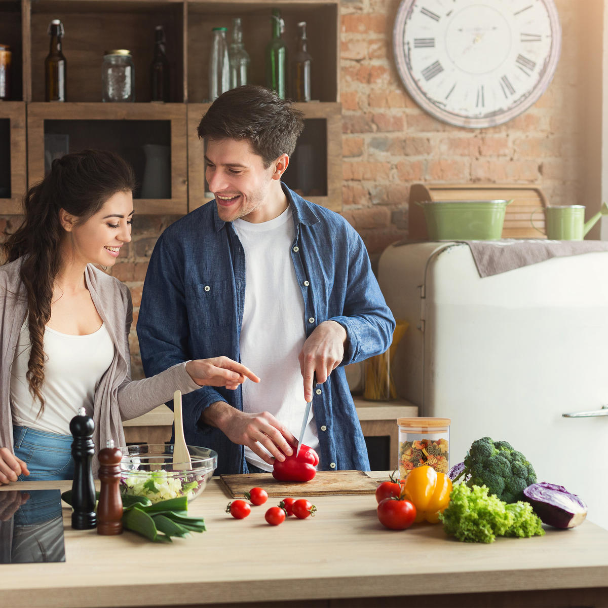 4xVORRATSGLAS - Transparent, Glas/Holz (10/14/10cm) - Relaxdays