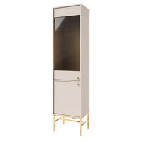 VITRINE in Beige - Beige, Holzwerkstoff (51.8/207.5/40.8cm) - MASSENO