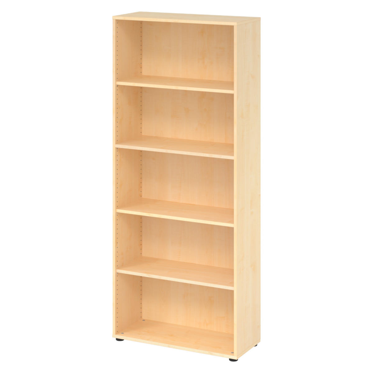 REGAL - 5 Ordnerhöhen 33/80/188 cm in Ahornfarben - Ahornfarben, Holzwerkstoff (80/188/33cm) - bümö
