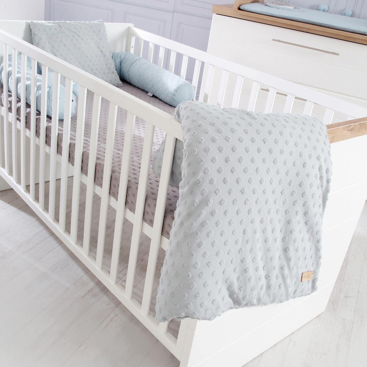 BABYZIMMER-SET Nele, 2-teilig - Weiß, Holzwerkstoff (76/80.5/144cm) - Roba
