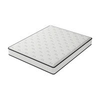 SCHAUMSTOFFMATRATZE 140/190 cm, Höhe ca.: 22 cm, fester und komfortabler Schaumstoff - Weiß, Textil (140/190cm) - TEENO