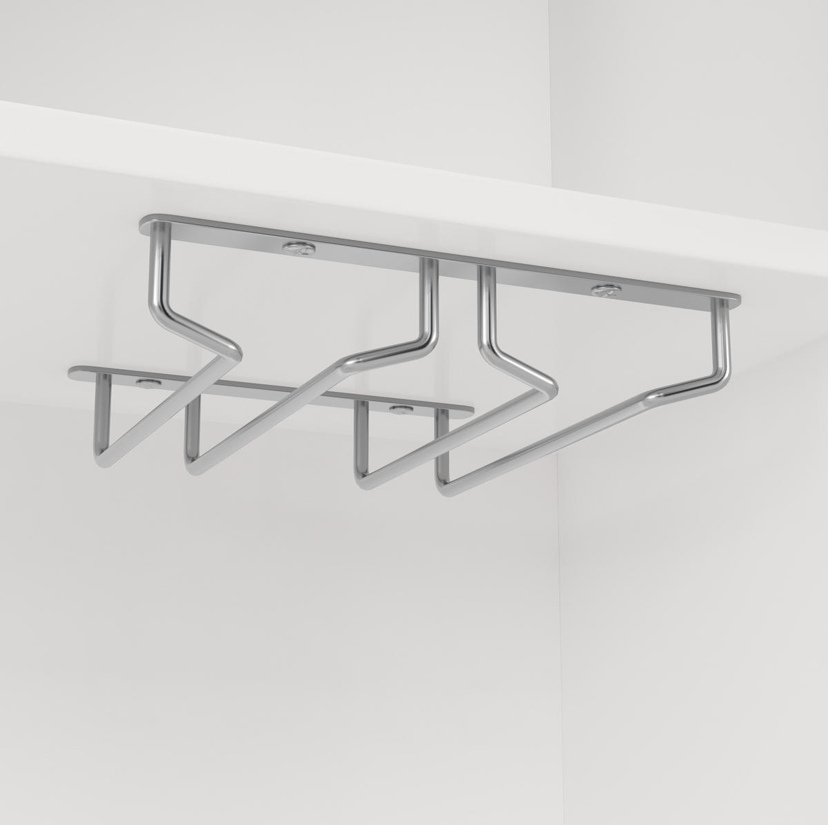 KÜCHENSCHRANK mit Weinregal 120 x 40 x 188 cm MDF Weiß - Weiß, Metall (40/188/120cm) - Meubliv