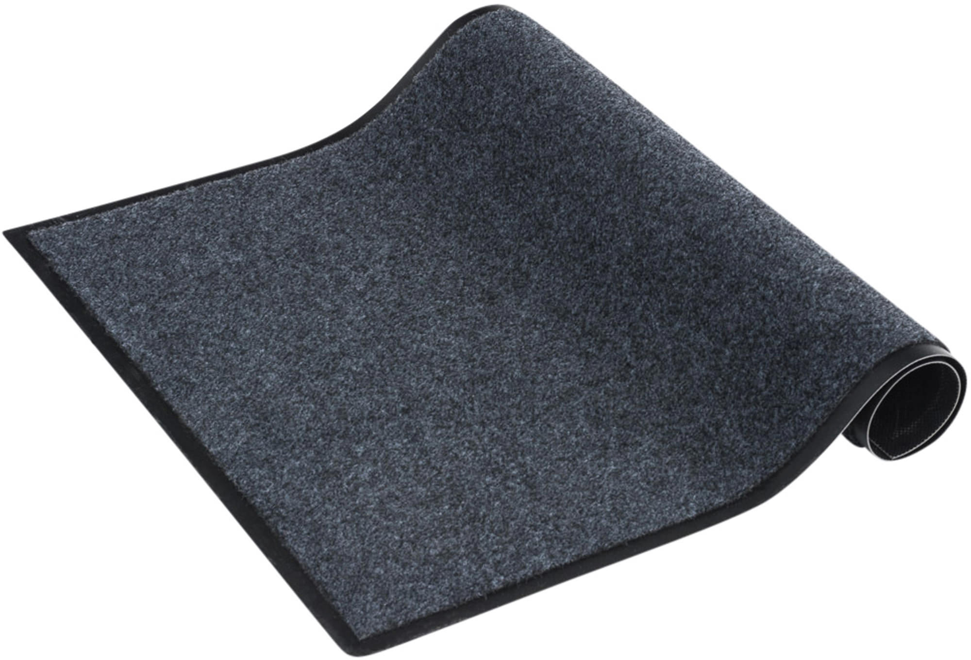 FUSSMATTE 90/60 cm Stoff dunkelgrau - Dunkelgrau, Textil (90/60cm) - CLP