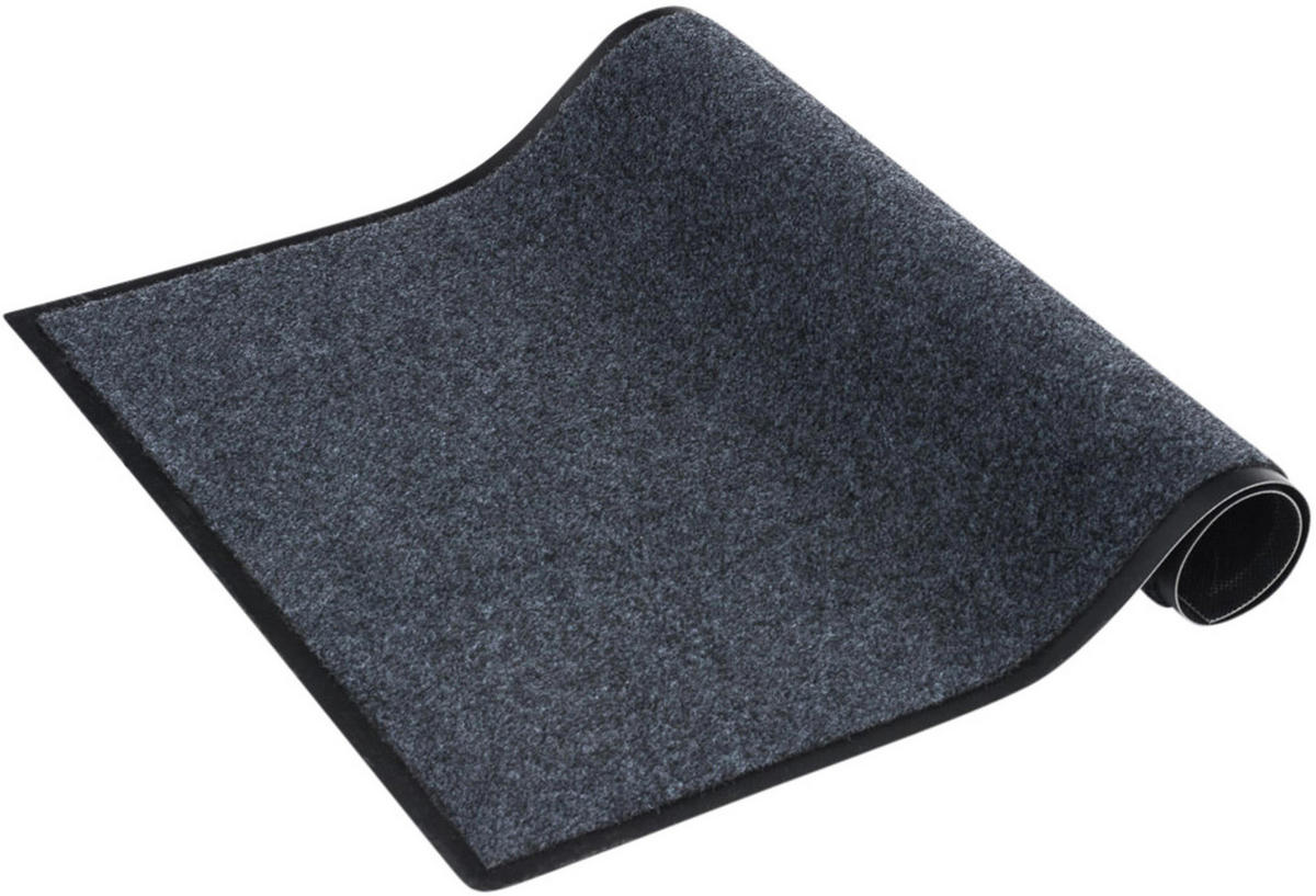 FUSSMATTE 60/40 cm Stoff dunkelgrau - Dunkelgrau, Textil (60/40cm) - CLP