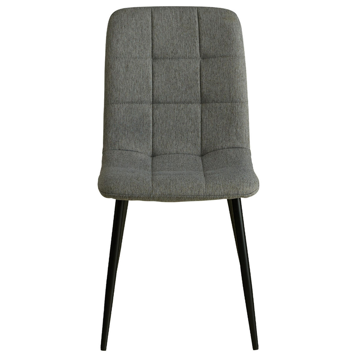 STUHL in Stahl Leinen Grau - Grau, Textil (43/88/50cm) - Homestyle4u