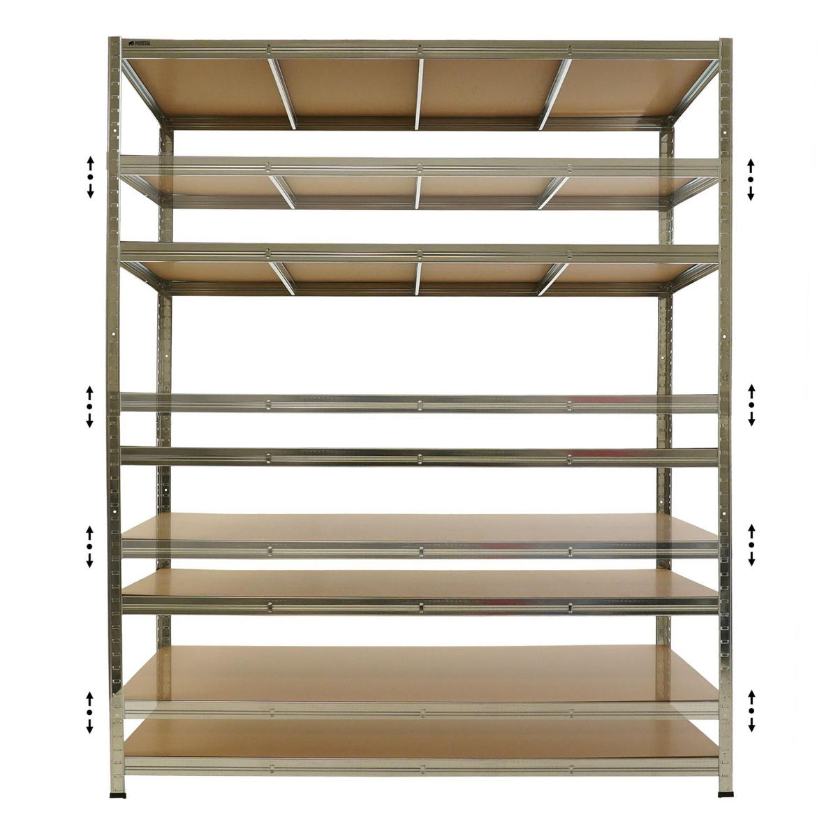 SCHWERLASTREGAL Ragnar ür Gesamtlast 875 kg 180x150x60cm Verzinkt - Silberfarben, Metall (150/180/60cm) - PROREGAL