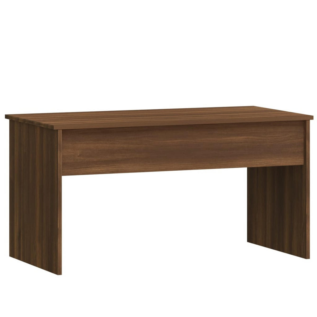 COUCHTISCH Braun Eichen-Optik 102x50,5x52,5 cm Holzwerkstoff - Braun, Holzwerkstoff (102/50.5/52.5cm) - furnicato