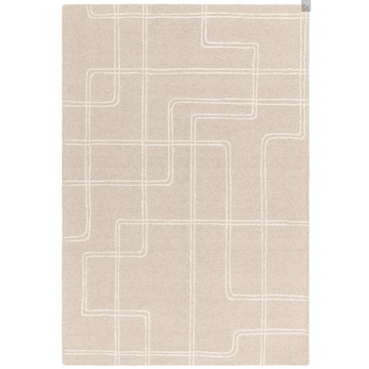 TEPPICH Wohn-/Schlafzimmer reine Wolle GROOM Beige 200 x 290 cm - Beige, Naturmaterialien (200/290cm) - Novatrend