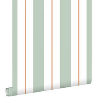 TAPETE Streifen 50 x 900 cm - Grün, Papier (50/900cm) - ESTAhome