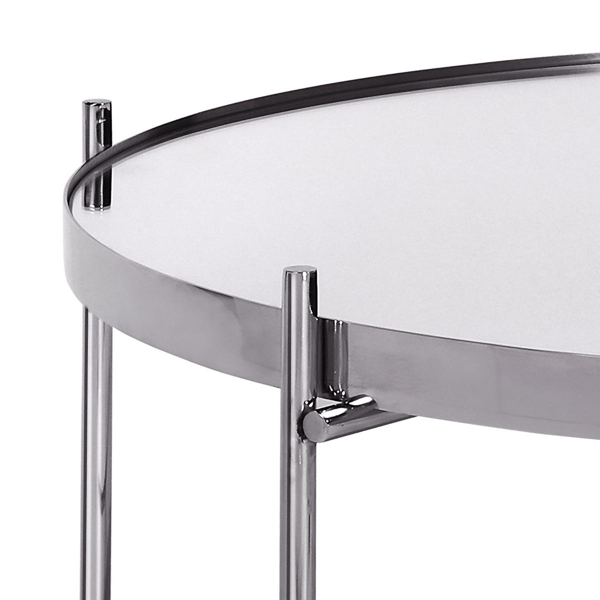 COUCHTISCH Silber 43/43/45 - 75/75/35 cm 2er Set - Silberfarben, Metall (75/75/35cm) - WOMO-DESIGN