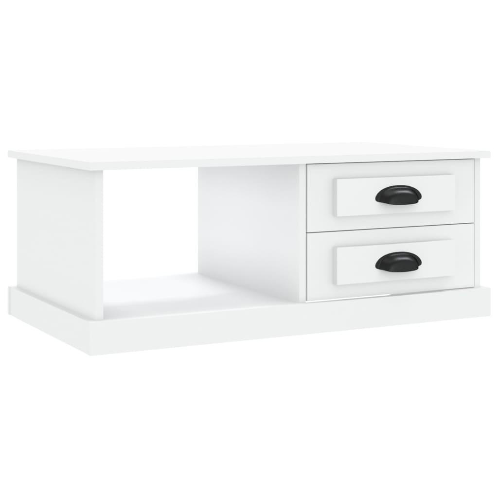 COUCHTISCH Weiß 90x50x35 cm Holzwerkstoff - Weiß, Holzwerkstoff (90/50/35cm) - furnicato