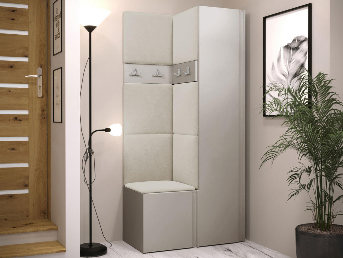 GARDEROBEN-SET Orion XXIV - Kaschmir/Beige, Holzwerkstoff/Kunststoff (82/186/46cm) - MIRJAN24