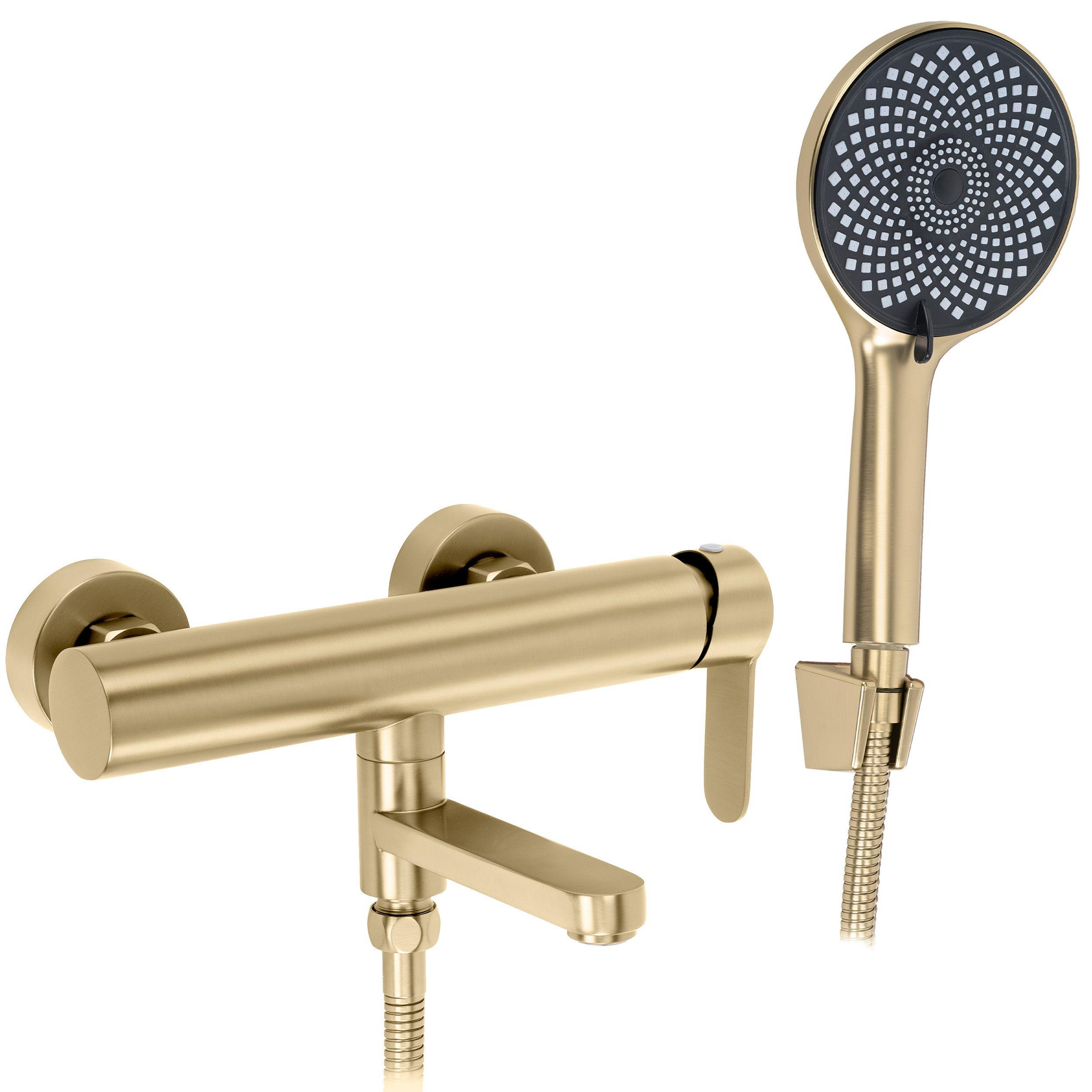 WANNENARMATUR Rea Arcos Brushed Gold - Goldfarben, Metall (20/20/15cm) - REA