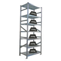 FACHBODENREGAL Proximo 250x90x60cm 7 Ebenen Beidseitig nutzbar Verzinkt - Silberfarben, Metall (90/250/60cm) - PROREGAL