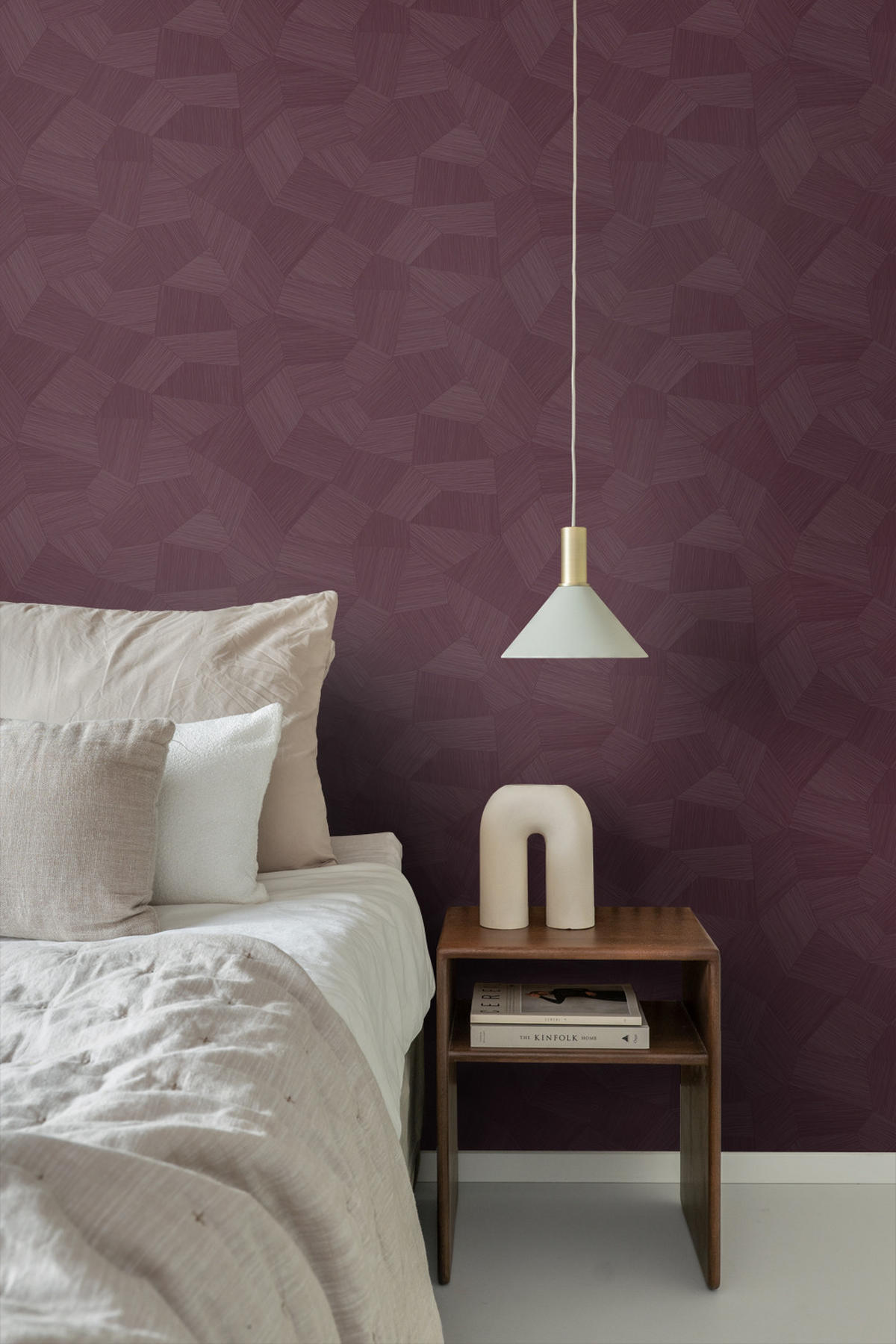 TAPETE 3D-Muster 50 x 900 cm - Lila, Papier (50/900cm) - Origin Wallcoverings