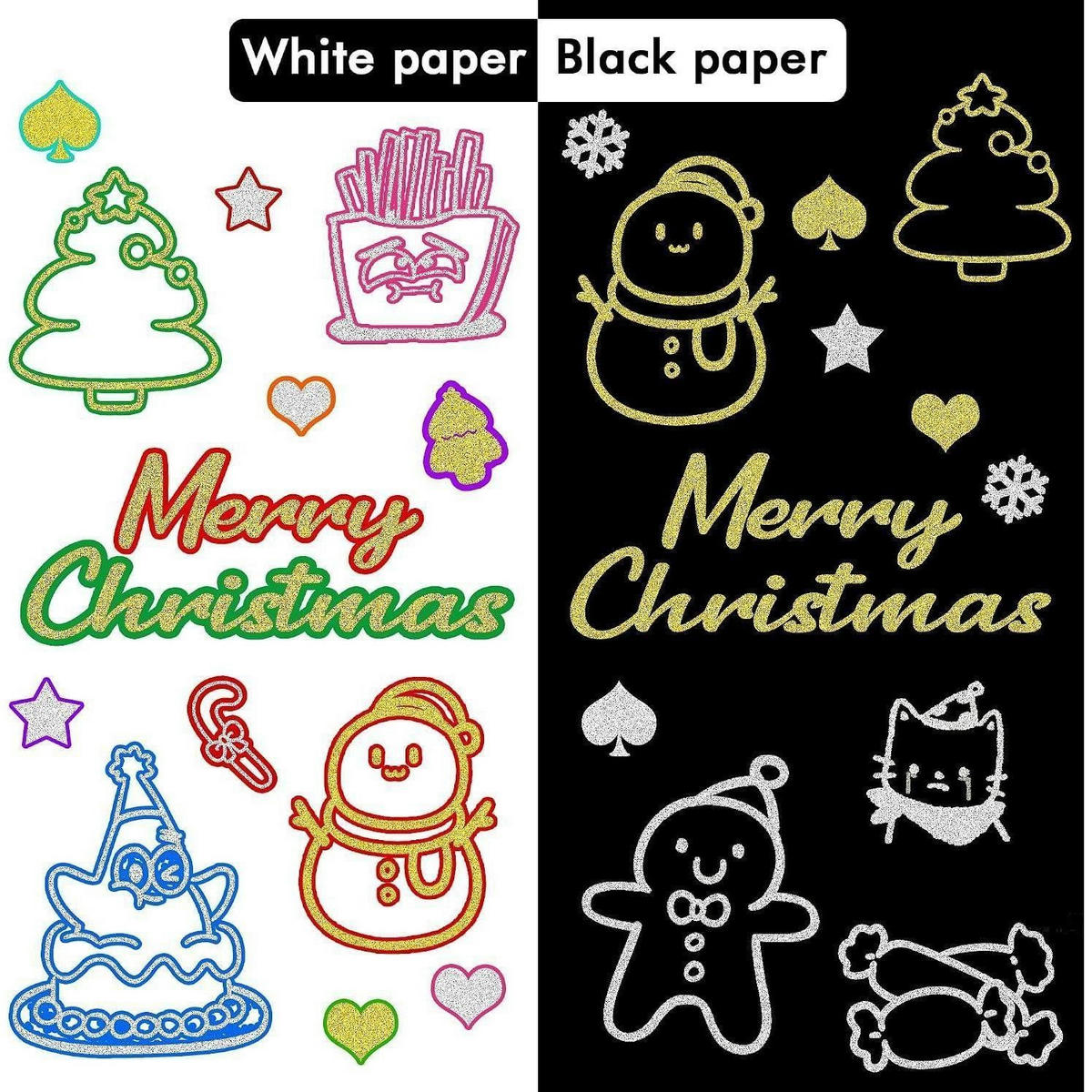 MARKER 28er Set Metallic Outline Stifte Silber+Gold - Multicolor, Kunststoff (33.8/1.5/13.5cm)