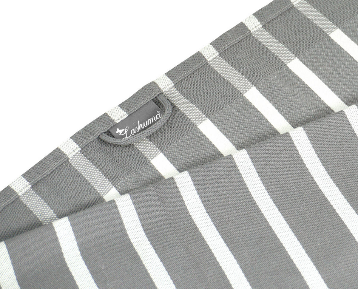 GESCHIRRTÜCHER 50x70 cm, 6er Set, Lüttich Grau - Weiß - Weiß/Grau, Textil (50/70cm) - Lashuma