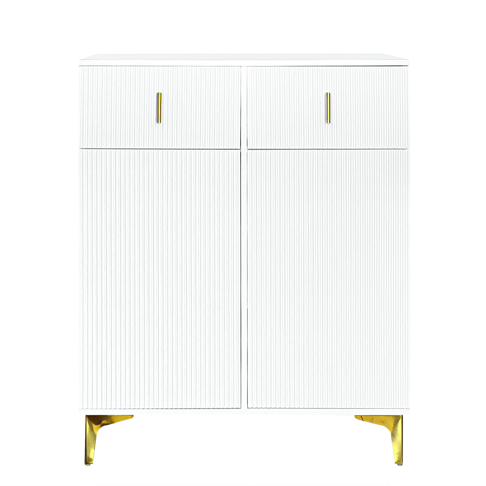 SIDEBOARD Weiß 83/35/101 cm - Weiß, Holzwerkstoff (83/101/35cm) - PANGIVO