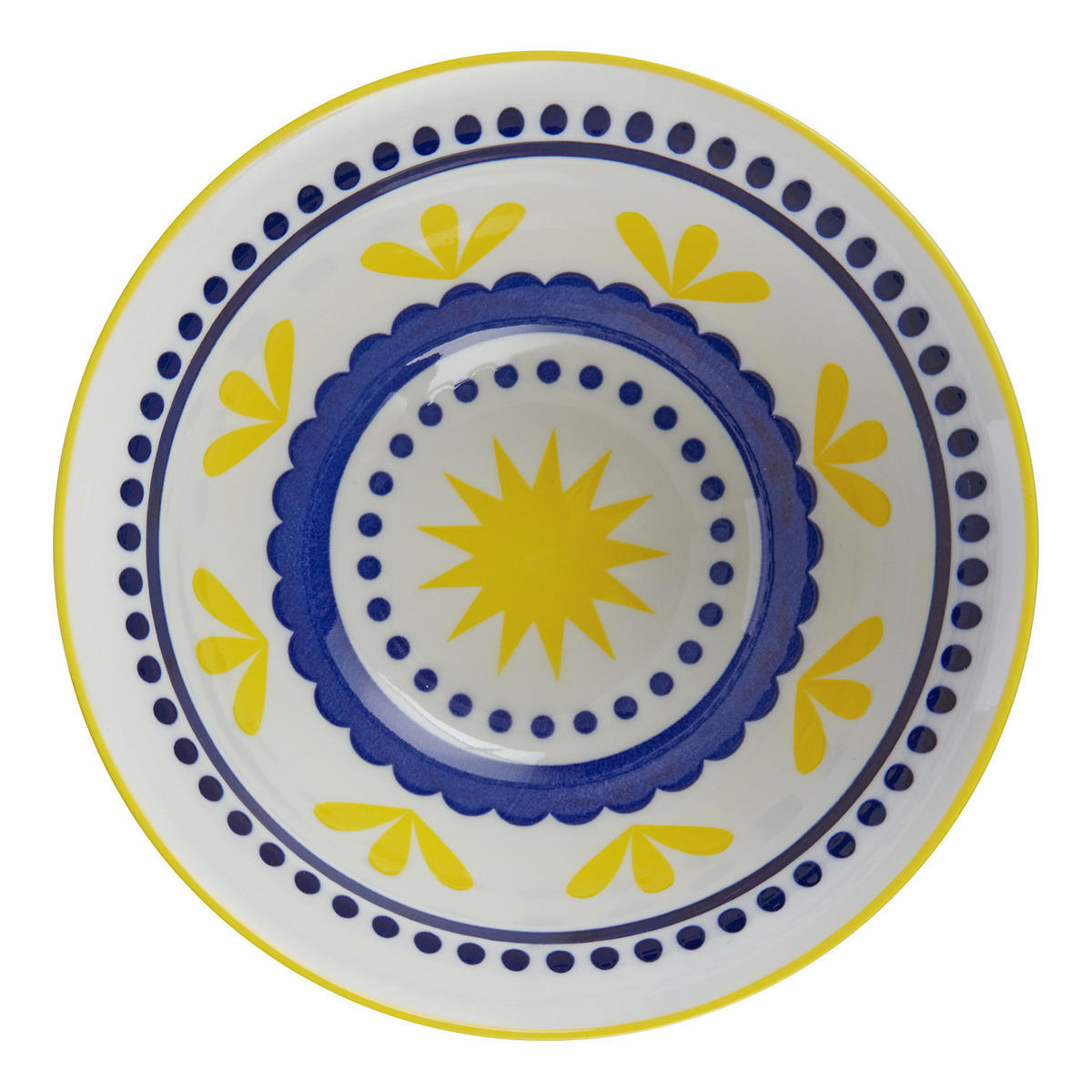 SCHALEN 6er-Set Ornaments 520 ml - Gelb, Keramik (14/14/7cm) - Butlers