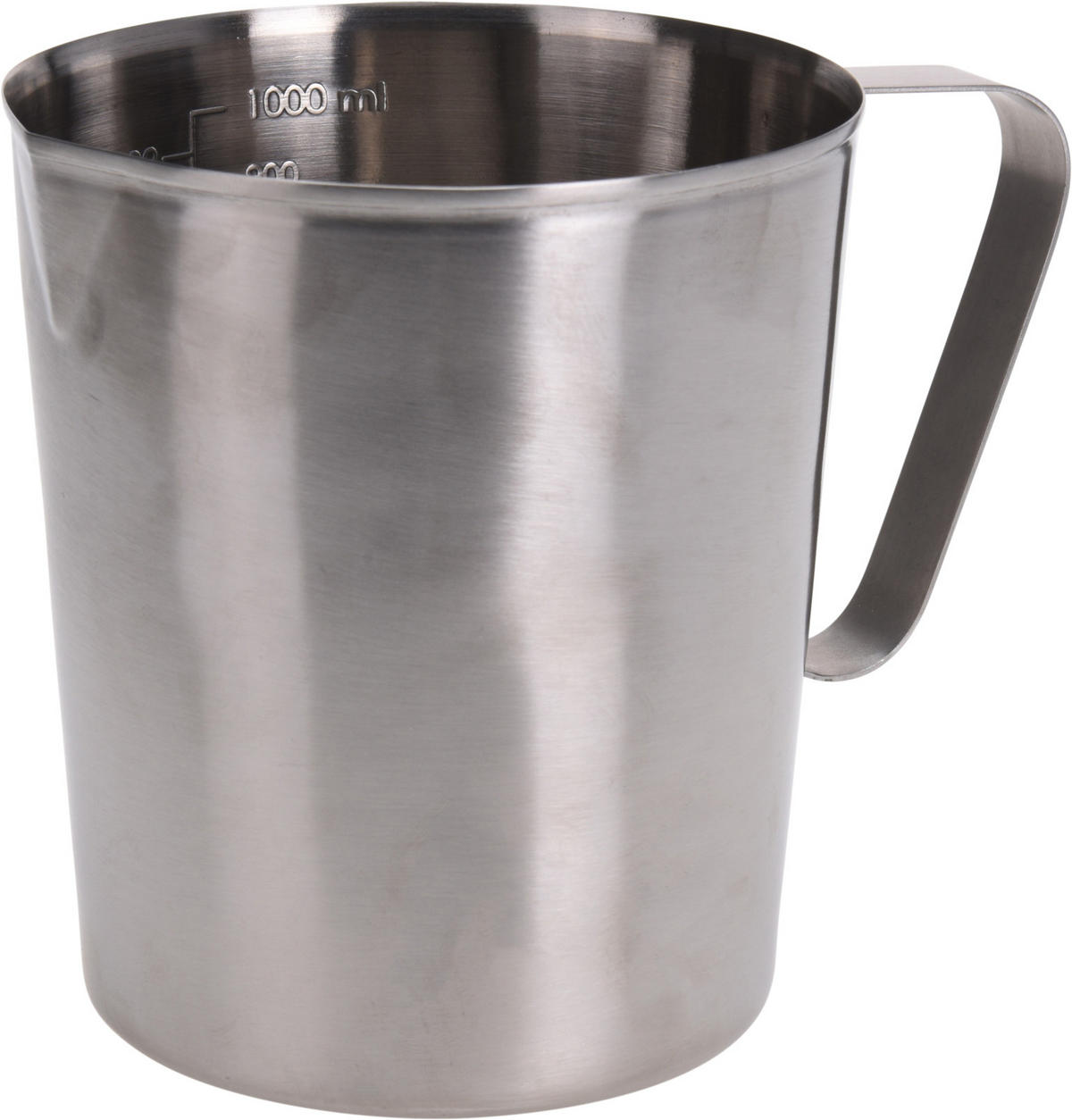 MESSBECHER Basic Silber 16/12/13 cm Metall - Silberfarben, Metall (1L) - Mondex