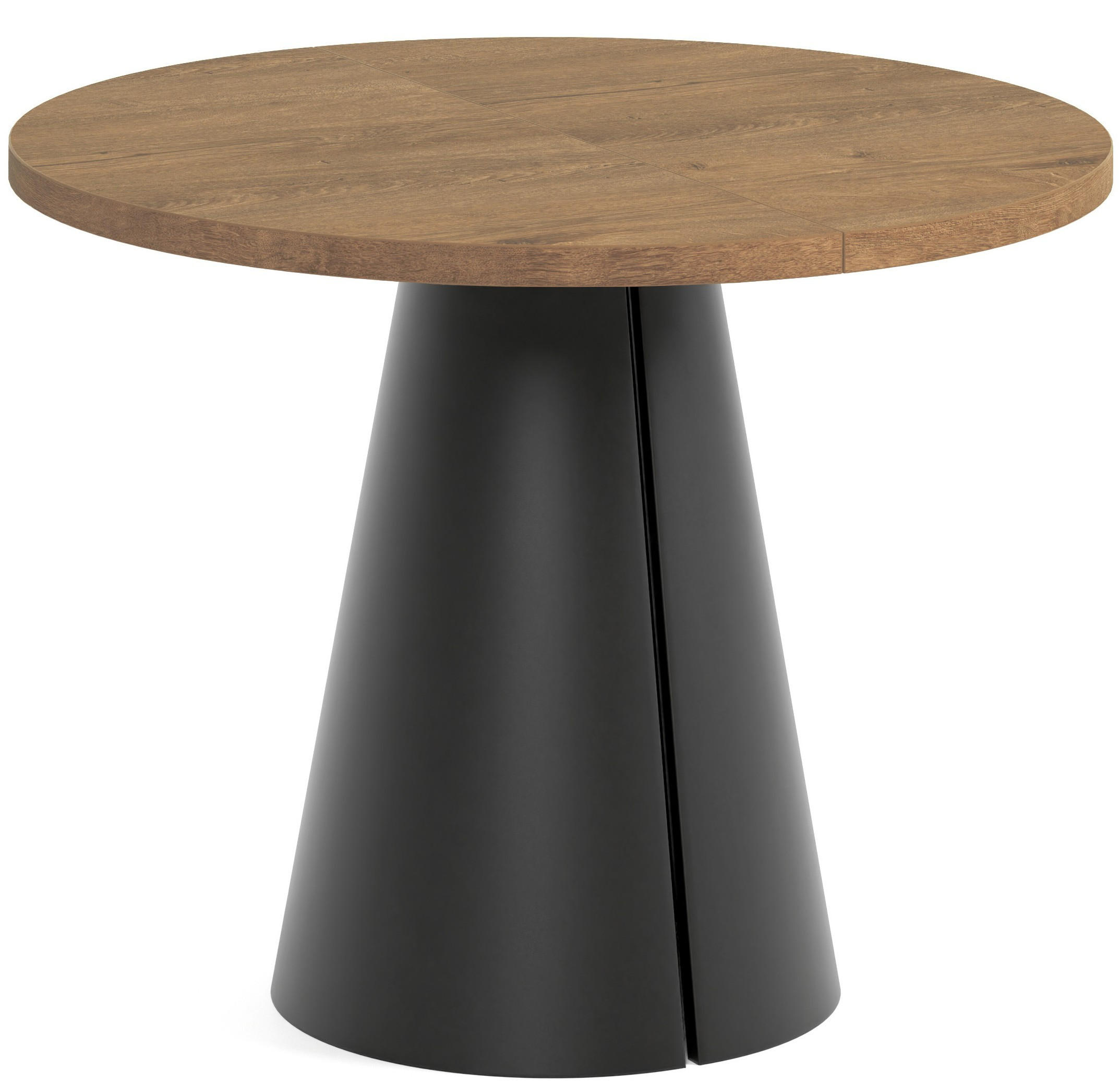 TISCH Schwarz ALMA Ausziehbar 100/176 cm - Eichefarben/Schwarz, Holzwerkstoff (2/100/76cm) - Sepro Meble