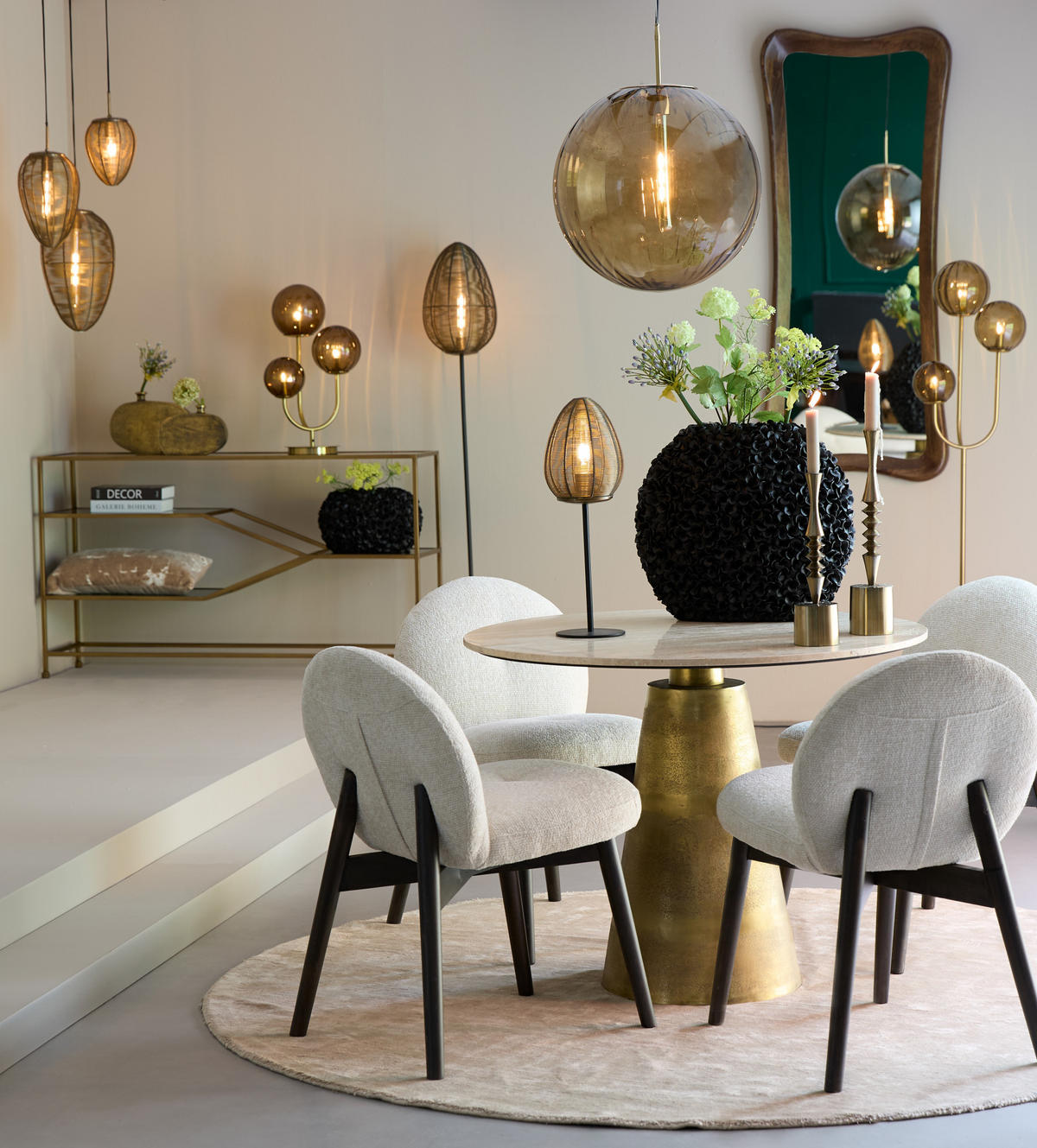 KONSOLENTISCH Aino Bronze 140/35/80 cm - Bronzefarben, Metall (140/35/80cm) - Light & Living