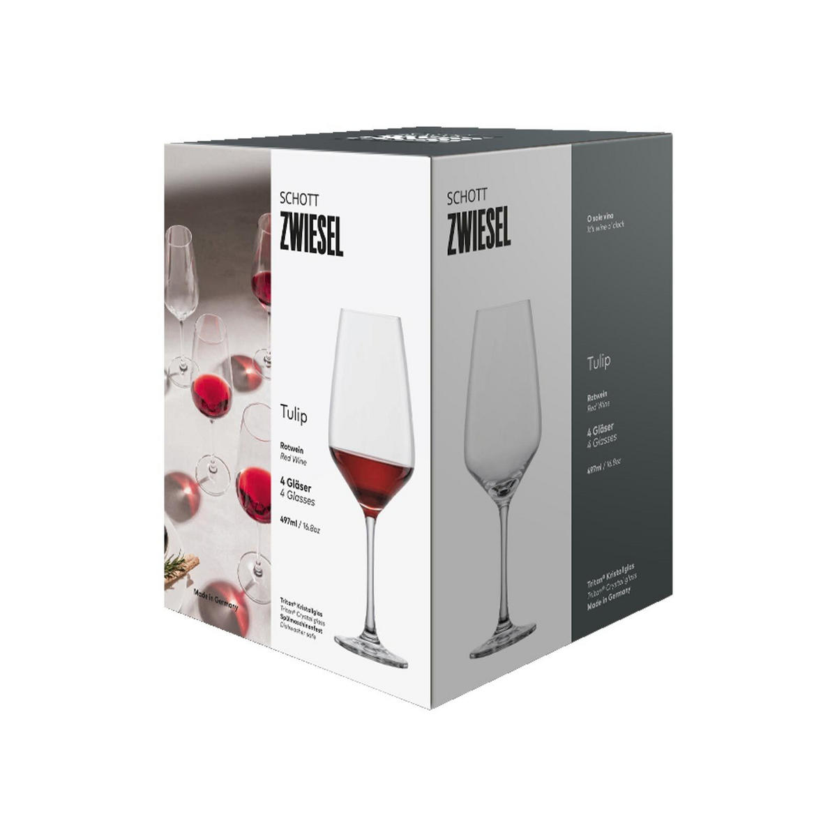 ROTWEINGLÄSER Tulip transparent 497 ml 4er Set - Transparent, Glas (0.497L) - Schott Zwiesel