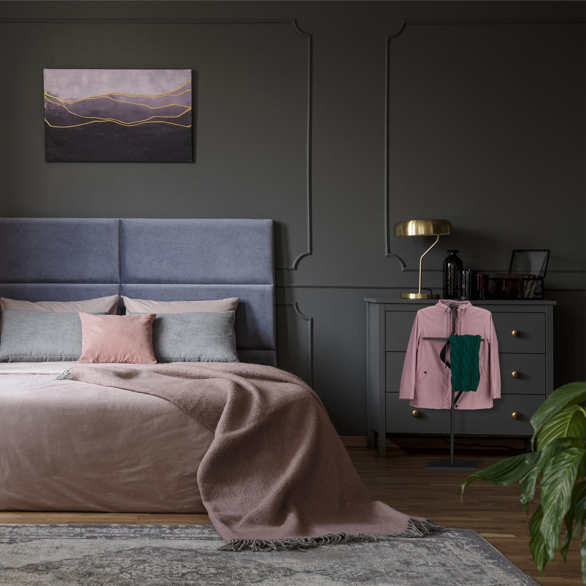 HERRENDIENER - Schwarz, Holzwerkstoff/Metall (47.5/107/20cm) - Relaxdays