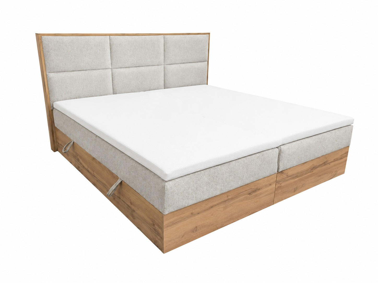 KS Home Concept Boxspringbett Hellgrau 180x200 cm