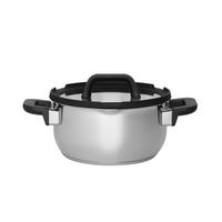 EDLESTAHLTOPF Ø 20 cm - Silberfarben, Metall (20cm)