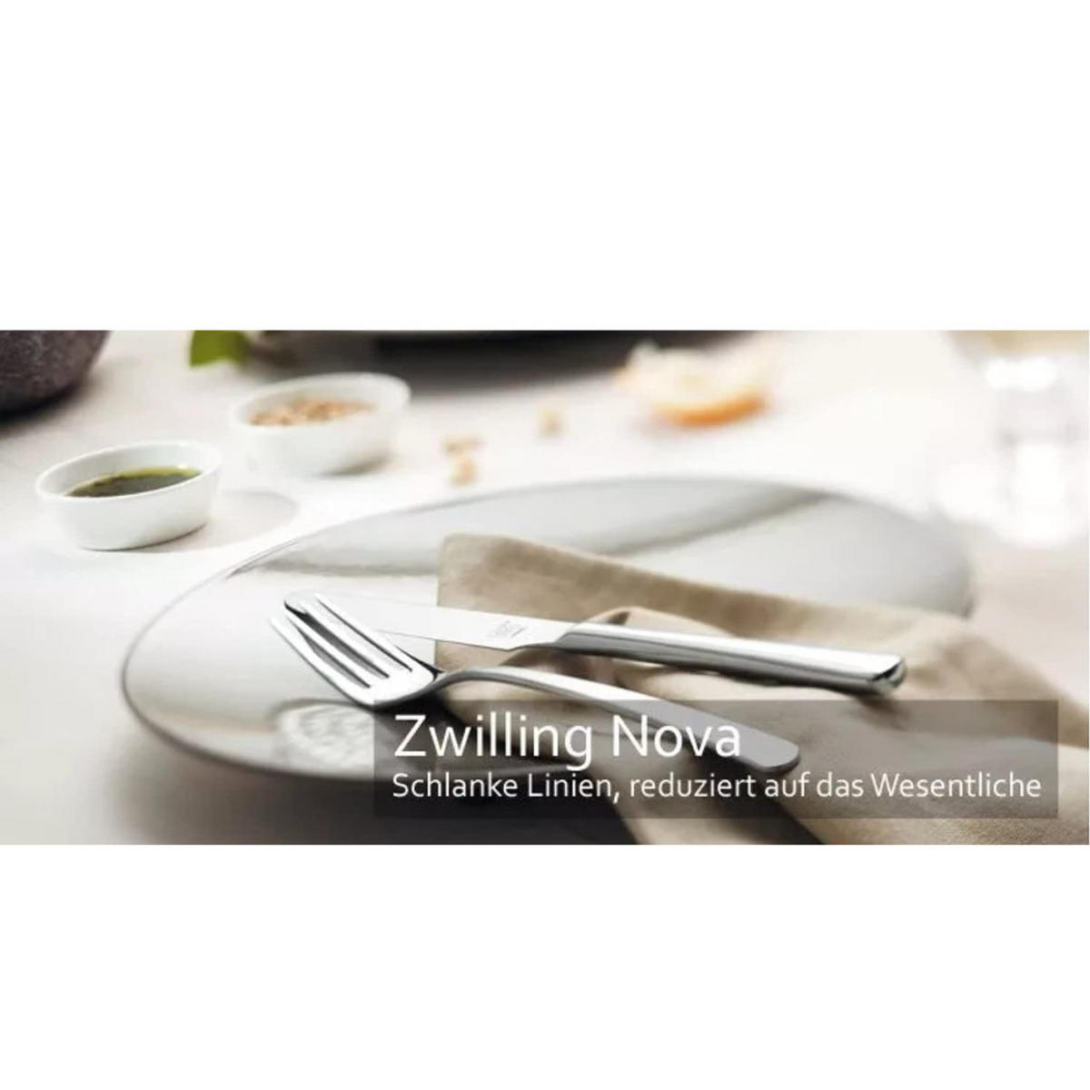 BESTECKSET Nova 42-teilig Edelstahl Für 6 Personen Tafelbesteck Essbesteck Spülmaschinengeeignet Für Alltag Und Festliche Anlässe - Silberfarben, Metall - Zwilling