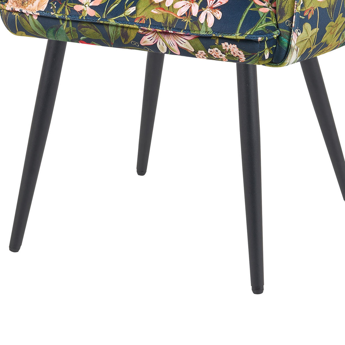 ESSZIMMERSTUHL Mika-Ayla - Multicolor/Schwarz, Textil/Metall (60/88/63cm) - DUBI Möbel