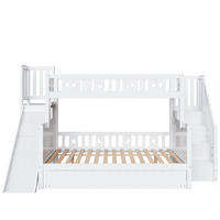 ETAGENBETT Massivholz Weiß - Weiß, Holz - Raumix