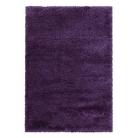 TEPPICH Hochflor Shaggy Uni Style Polypropylen Wohnzimmer Violett Läufer 60x110 - Lila, Textil (60/110cm) - KADIMA DESIGN