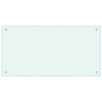 KÜCHENRÜCKWAND Glas 80x40 cm Weiß Wand-Spritzschutz - Weiß, Glas (80/40/0.6cm) - DELUKE