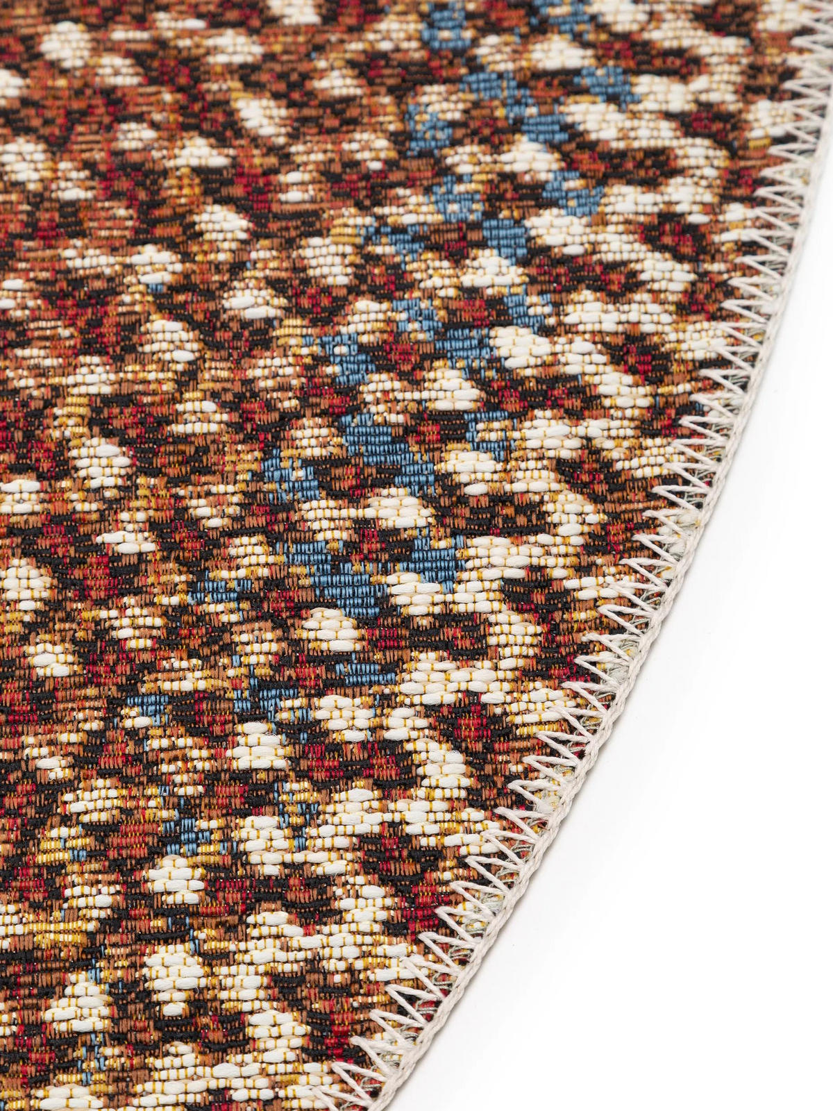 OUTDOORTEPPICH rund Kenya Multicolor ø 160 cm rund - Multicolor, Textil (160/160cm) - benuta Nest