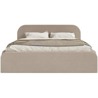 POLSTERBETT Umike Beige Samt mit Bettkasten 140x200 cm - Beige, Textil (140/200cm) - Selsey
