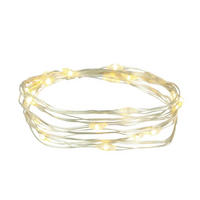 LED-DRAHT silber WARM WHITE 1,9 m - Silberfarben, Kunststoff (190cm) - LAALU