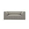 SOFA Ruby aus Cord hellgrau 2 Sitzplätze - Hellgrau, Textil (93/69/174cm) - Micadoni