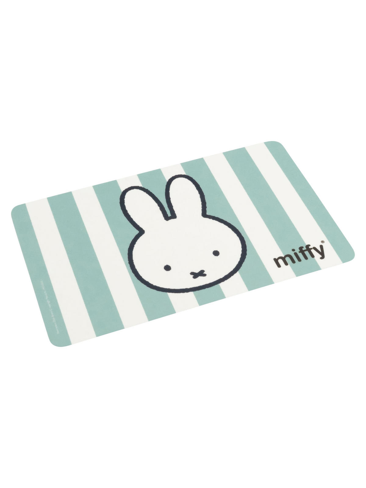 BRETTCHEN Miffy Hase Streifen Blau/Weiß 14,5 x 23,5 cm - Blau, Kunststoff (14.5/23.5cm) - United Labels