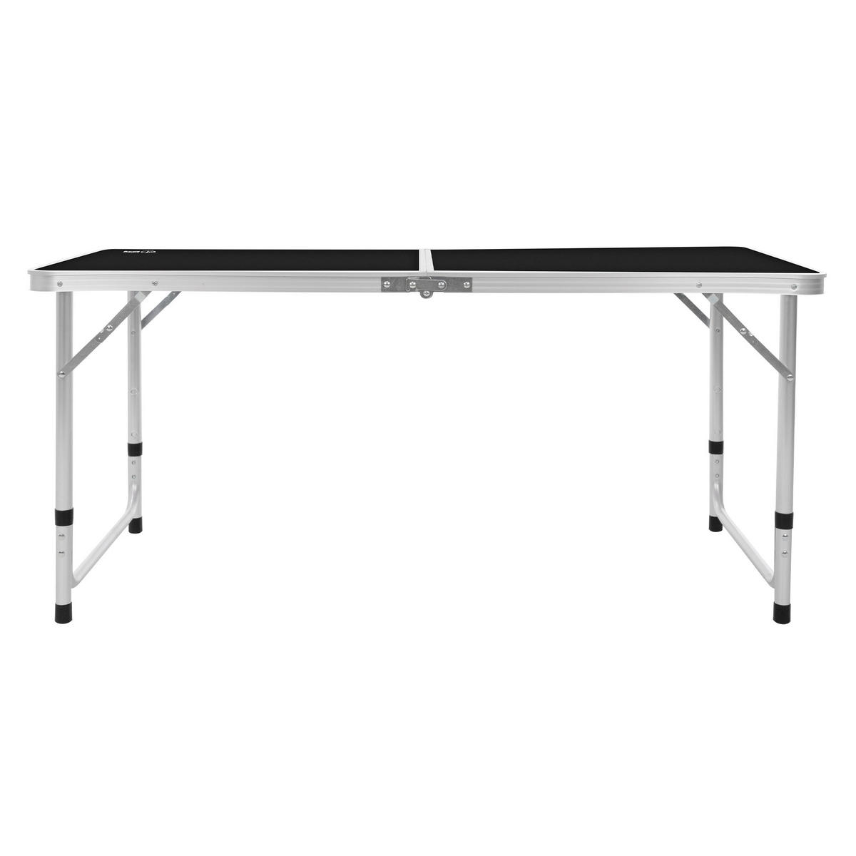 CAMPINGTISCH - Schwarz, Metall (120/60/70cm) - ECD-Germany
