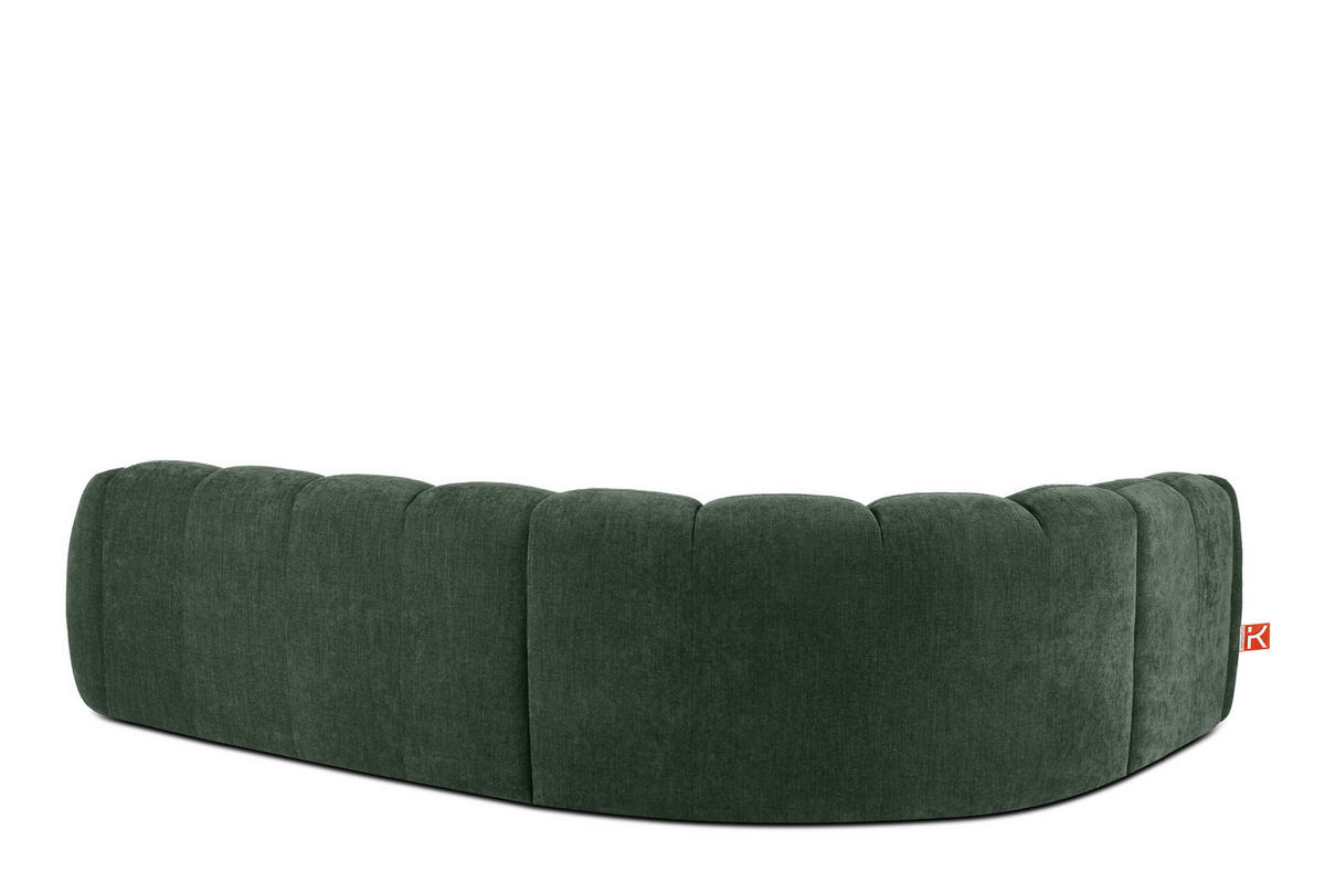 ECKSOFA LINKS FLAVA, Dunkelgrün - Dunkelgrün, Holz/Holzwerkstoff (310/230cm) - KONSIMO®