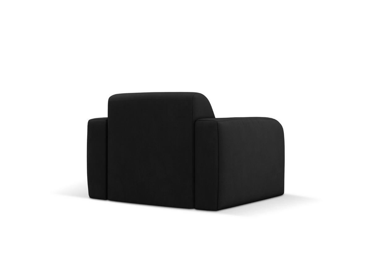 SESSEL Molino aus strukturiertem Stoff schwarz - Schwarz, Textil (95/72/105cm) - Micadoni