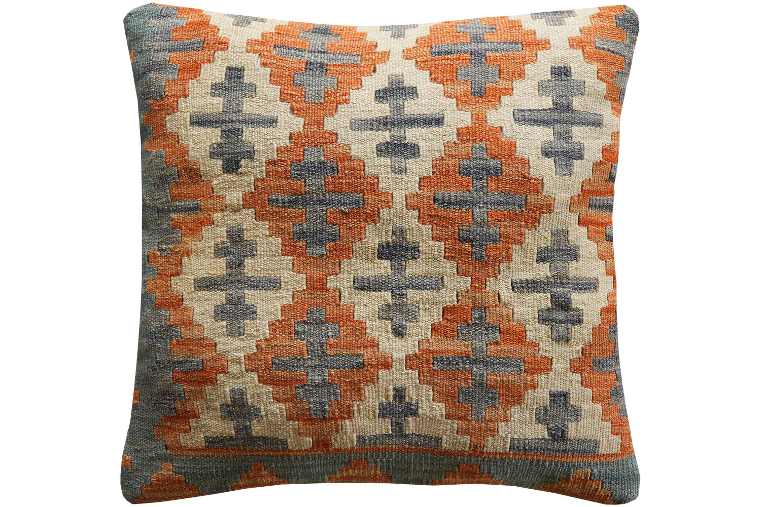 KELIM-KISSEN Mehrfarbig 65/65 cm Schurwolle - Multicolor, Textil (65/65cm) - Looma