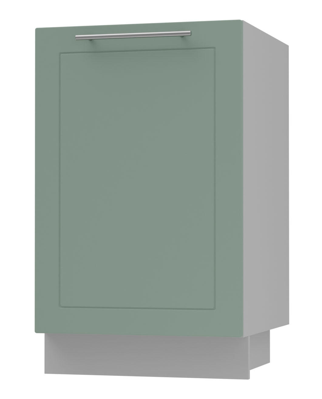 Feldmann-Wohnen Küchenunterschrank Mintgrün, Grau 50x82x50 cm