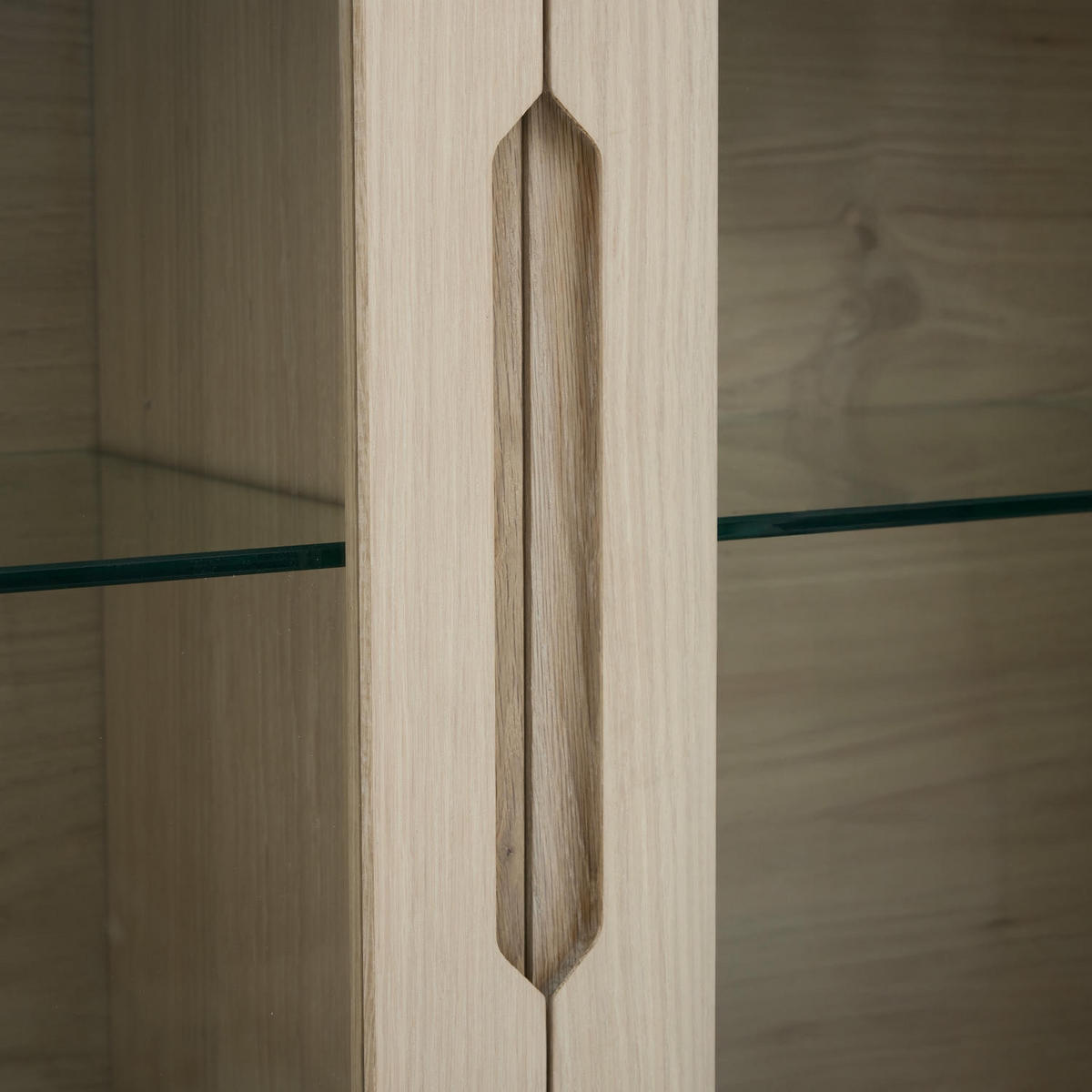 HÄNGEVITRINE Eiche bianco - Eiche Bianco/Eichefarben, Holzwerkstoff (213/60/37cm) - Furnhouse