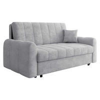 SCHLAFSOFA Viva Moon IV - Hellgrau/Schwarz, Holz/Metall (188/85/98cm) - MIRJAN24