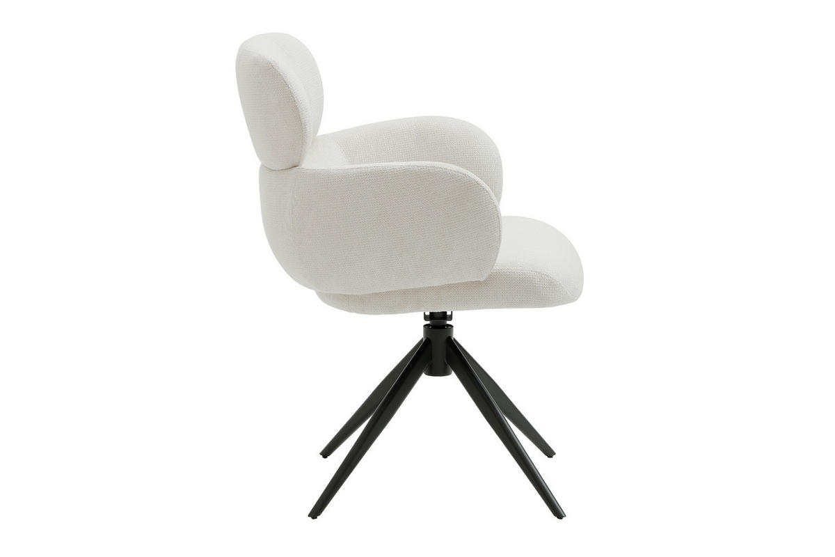 ESSZIMMERSTUHL Sylt, Webstoff, Creme - Creme, Textil (65/88/62cm) - dasmöbelwerk